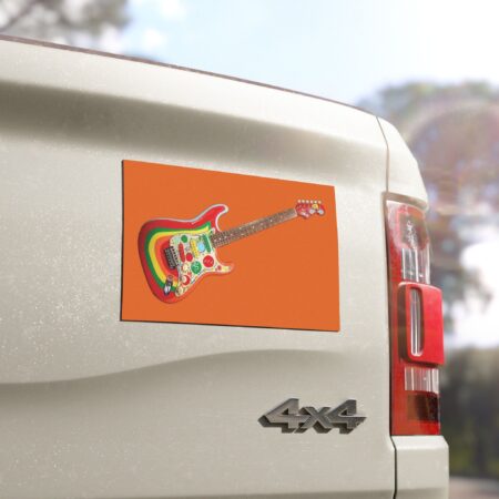 The Rocky Guitar car magnet