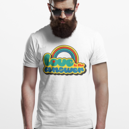 'Love Is The Answer' Genderless Groovy Tee
