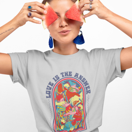 'Love is the Answer' Genderless Psychedelic Tee