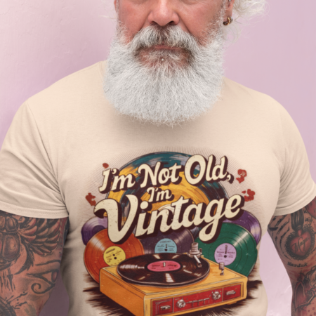 'I'm vintage' genderless tee