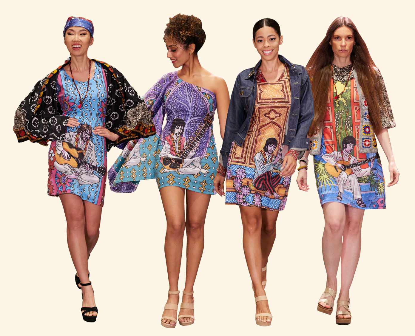 Fab Four dresses by Indica Boutique NYFW
