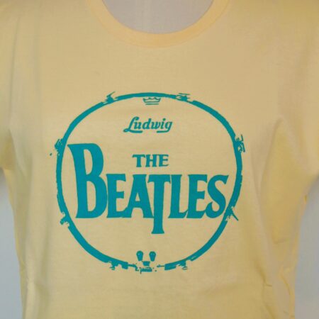 Beatles drum yellow tee