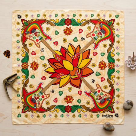 Rocky guitar silk scarf